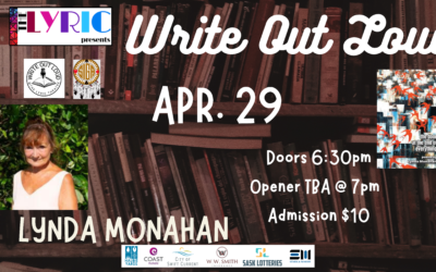Write Out Loud with Author Lynda Monahan – Tickets at the Door    